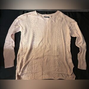 American Eagle Outfitters Blush Cable Knit Sweater
